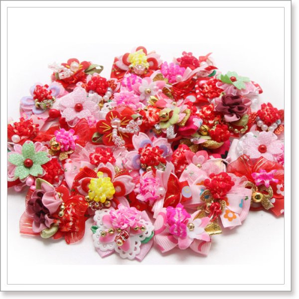 画像1: かのこアソート女の子用リボン（20入り） (1)