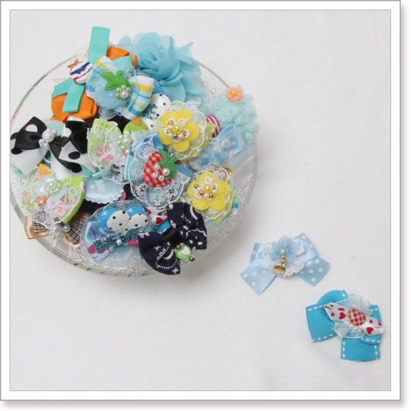 画像2: 男の子用リボン　アソートタイプ 　トリミングリボン (2)