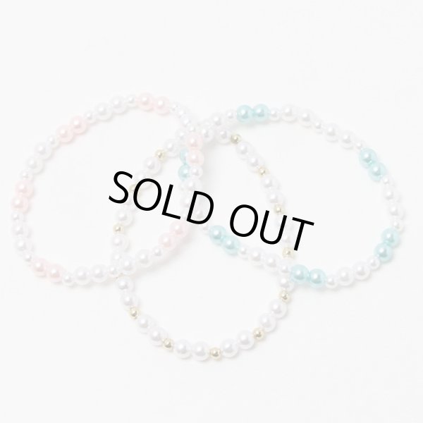 画像1: ビーズネックレス（パール）　１０本入り (1)