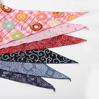 No.2957☘️ 犬猫用 リバーシブル バンダナ XXSサイズ 花柄 水玉ピンク No.2957☘️ 犬猫用 リバーシブル バンダナ XXSサイズ 花柄 水玉ピンク