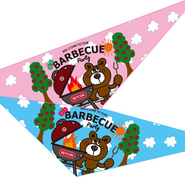 画像1: デザインバンダナ　BBQベー君　１０枚セット (1)