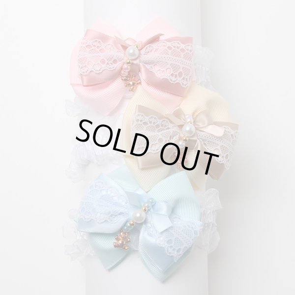 画像1: ベアチャームチョーカー（結ぶタイプ）6本セット (1)