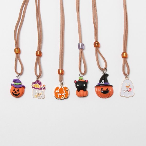画像1: 8371　ハロウィンアソートネックレス　8入 (1)