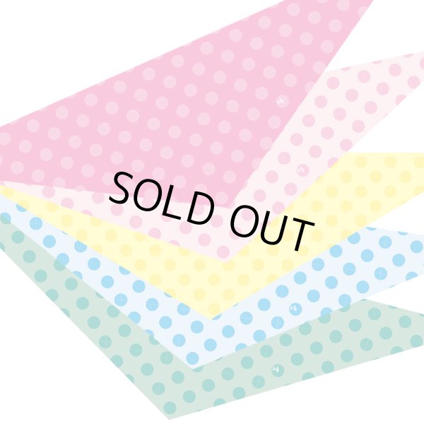 画像1: デザインバンダナ　ポップドット　１０枚セット (1)