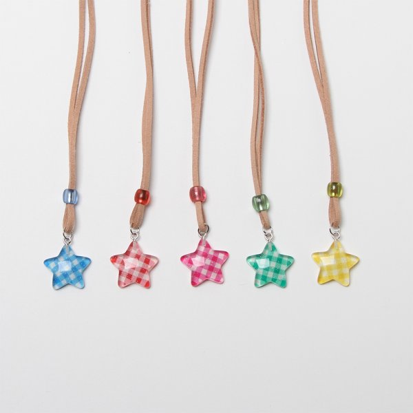 画像1: ステラギンガムネックレス 10本入り (1)