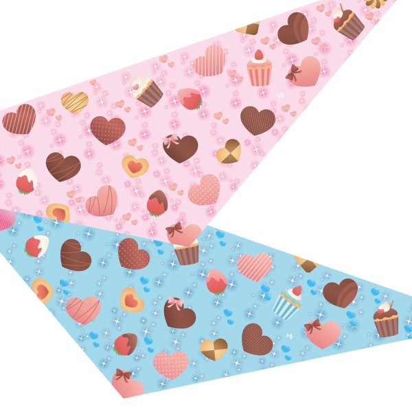 画像1: デザインバンダナ　ショコラドリーム　１０枚セット (1)