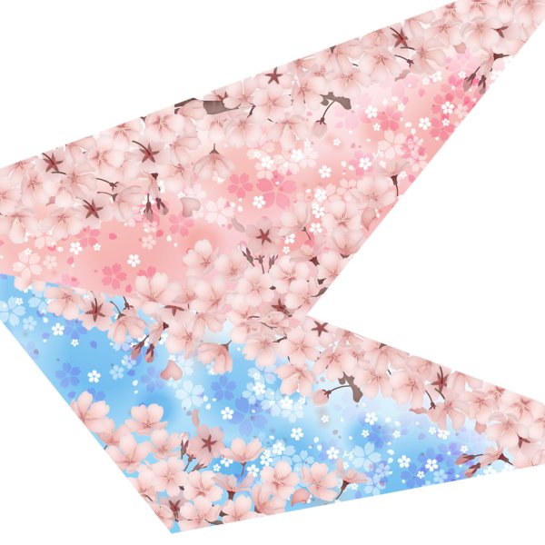 画像1: デザインバンダナ　春風　１０枚セット (1)