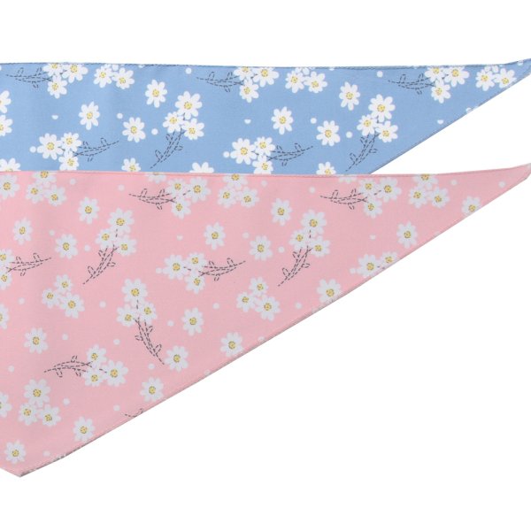 画像1: ステッチフラワーバンダナ　 (1)