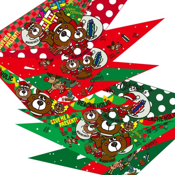 画像1: ビーチェクリスマスバンダナ　１０枚セット (1)