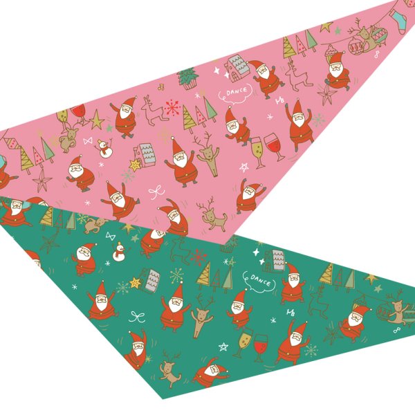 画像1: ダンシングサンタバンダナ　１０枚セット (1)