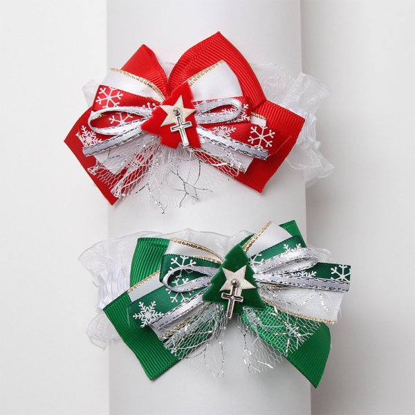 画像1: クリスマスチョーカー（結ぶタイプ）6本セット (1)