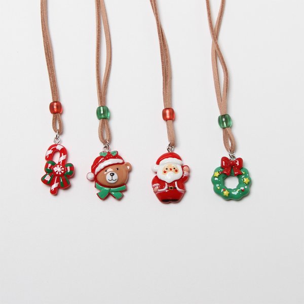 画像1: ハッピークリスマスネックレス　８本入り (1)
