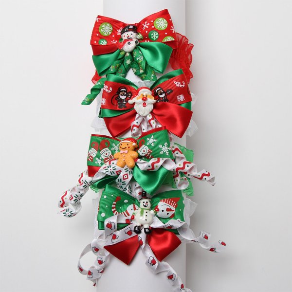 画像1: クリスマスチョーカー（結ぶタイプ）8本セット (1)