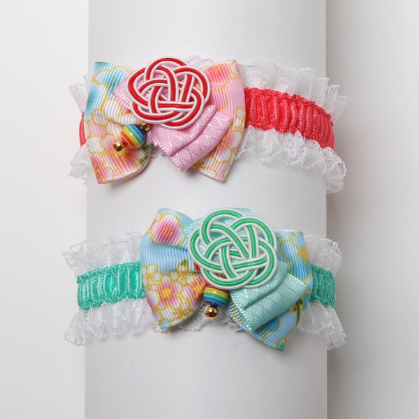 画像1: お正月かのこチョーカー（結ぶタイプ）6本セット (1)