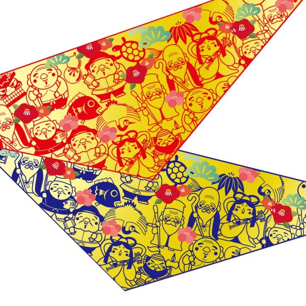 画像1: 8525　招福バンダナ　１０枚セット (1)