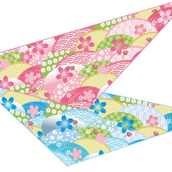 画像1: 8523　華扇バンダナ　１０枚セット (1)