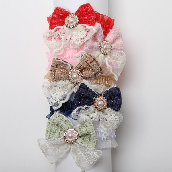 画像1: ツイードドレスチョーカー（輪SS）10本セット (1)