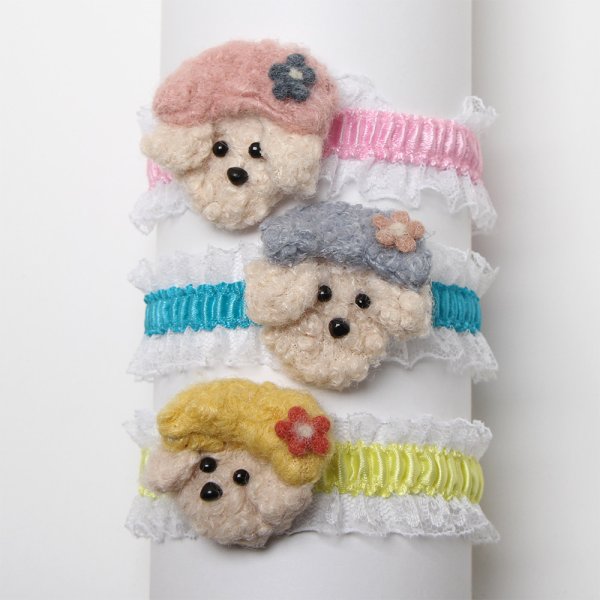 画像1: もこもこプードルチョーカー（輪S）8本セット (1)