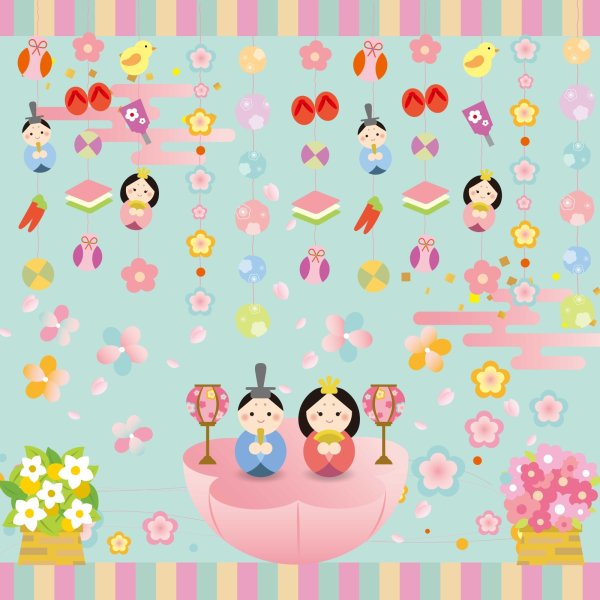 画像1: フォトグラフィーシート　ひな祭り (1)