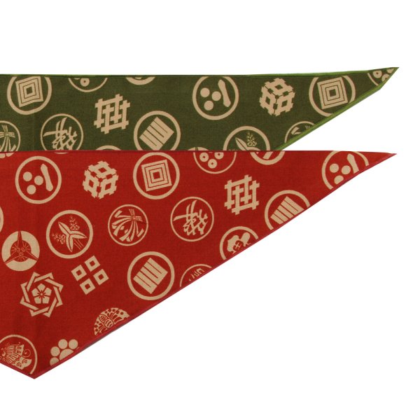 画像1: デザインバンダナ　家紋づくし (1)