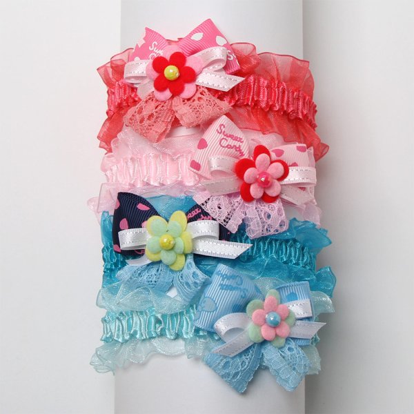 画像1: スイートフラワーチョーカー（結ぶタイプ）８本セット (1)