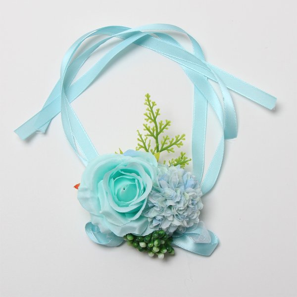 画像1: リングブーケRB26-rb　ライトブルー　　１本 (1)