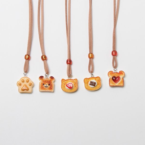 画像1: おさんぽベーカリーネックレス　１０本入り (1)