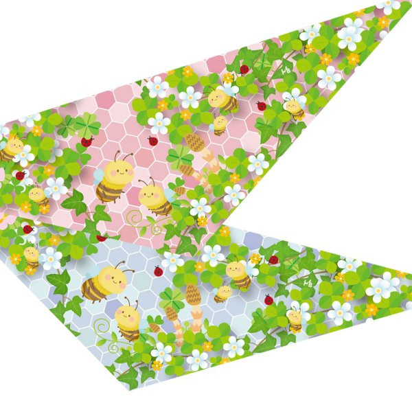 画像1: デザインバンダナ　スイートハニカム　１０枚セット (1)