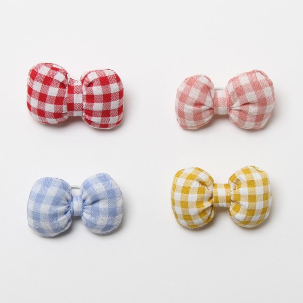 画像1: ギンガムパフリボン（50入り） (1)