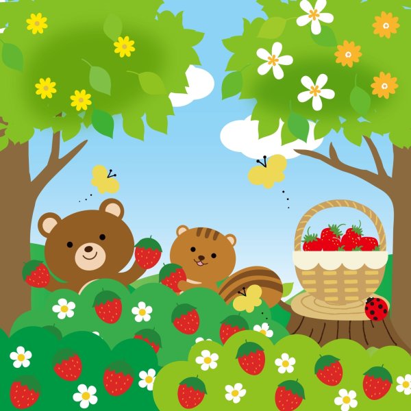 画像1: フォトグラフィーシート　いちご日和 (1)