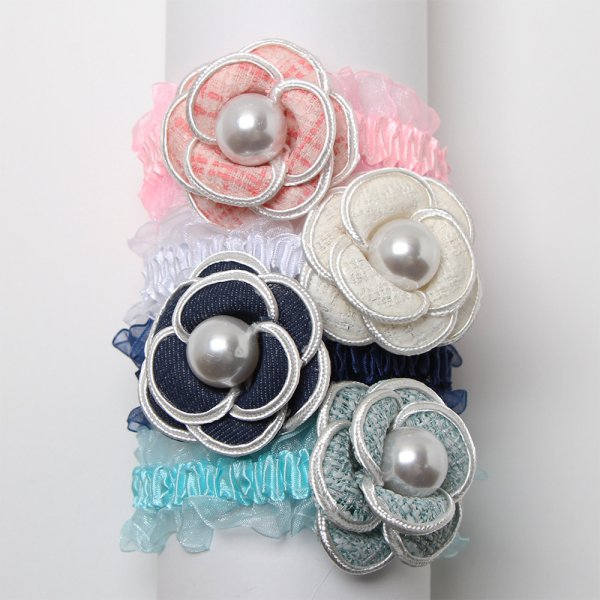 画像1: コサージュチョーカー（輪SS）8本セット (1)