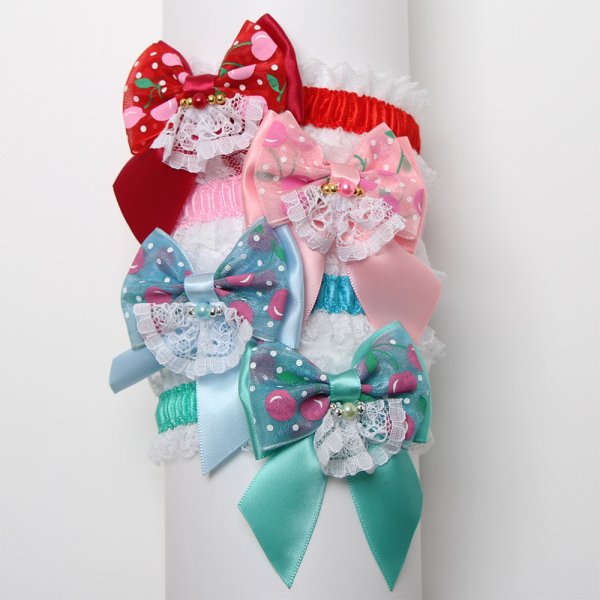 画像1: さくらんぼのワルツチョーカー（輪SS）8本セット (1)