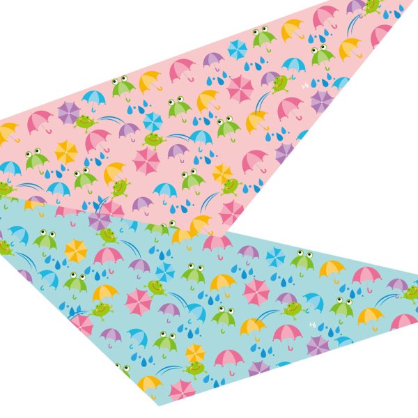 画像1: デザインバンダナ　ケロケロレイニー　１０枚セット (1)