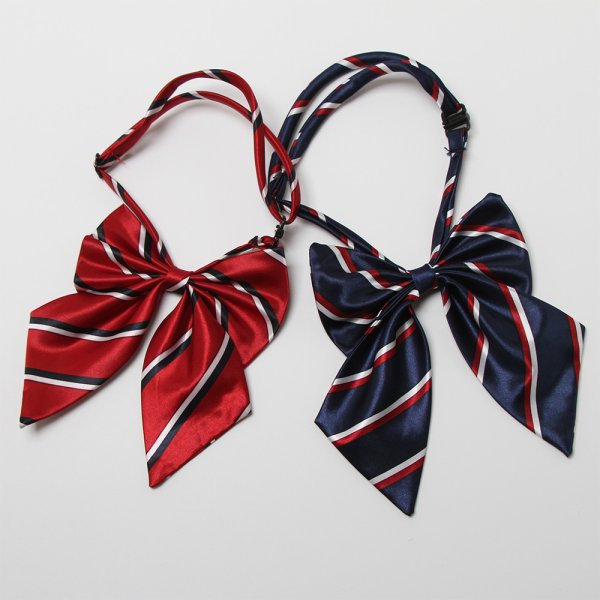 画像1: ストライプリボンネクタイ　４本入り (1)