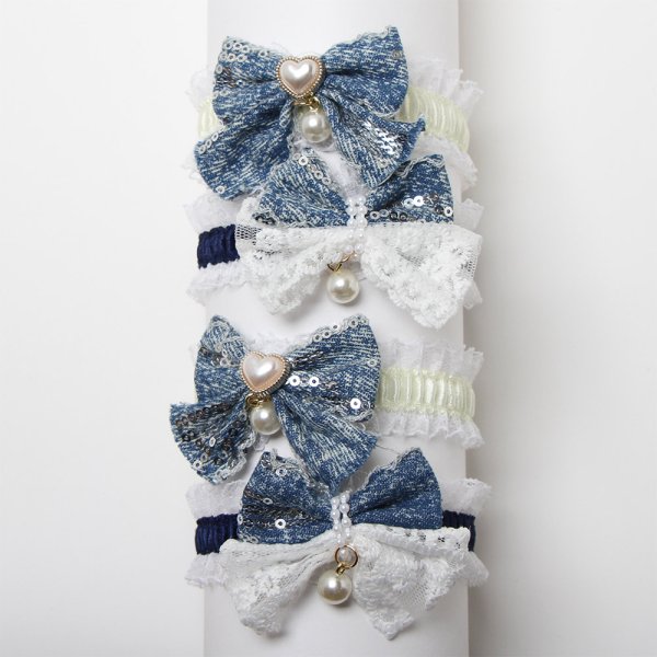 画像1: デニムチョーカー（輪S）10本セット (1)