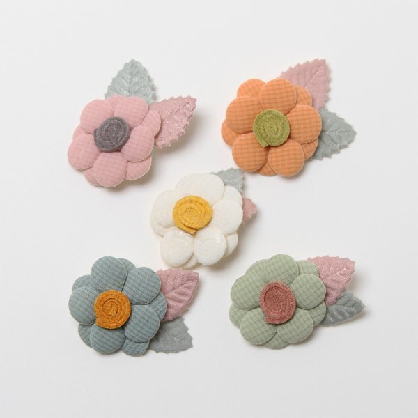 画像1: ほっこりフラワーリボン（50入り） (1)