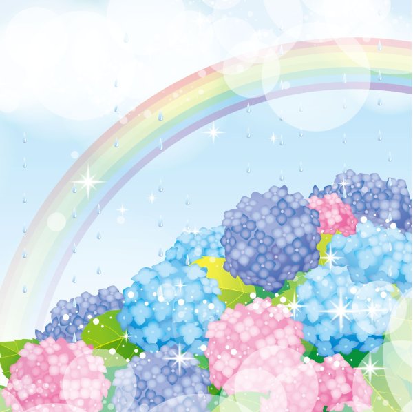 画像1: フォトグラフィーシート　あじさい (1)