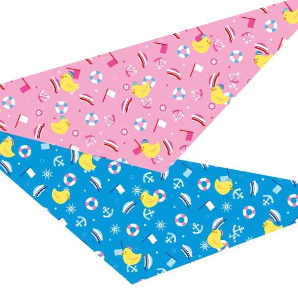 画像1: デザインバンダナ　セーラーダック　１０枚セット (1)