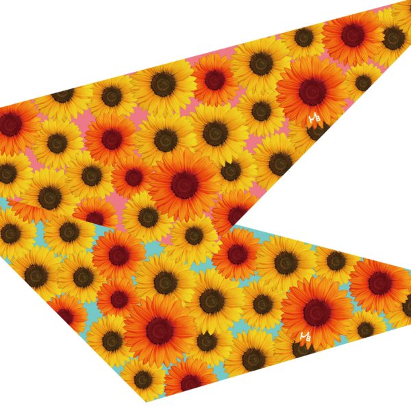 画像1: デザインバンダナ　サンフラワーシャワー　１０枚セット (1)