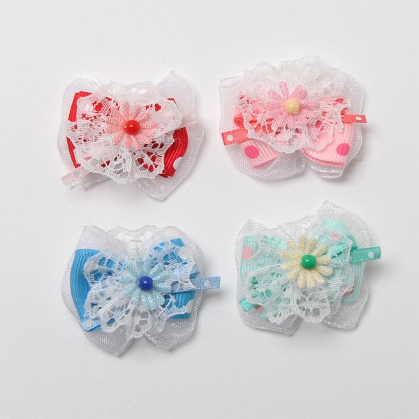 画像1: シフォンフラワーリボン (1)