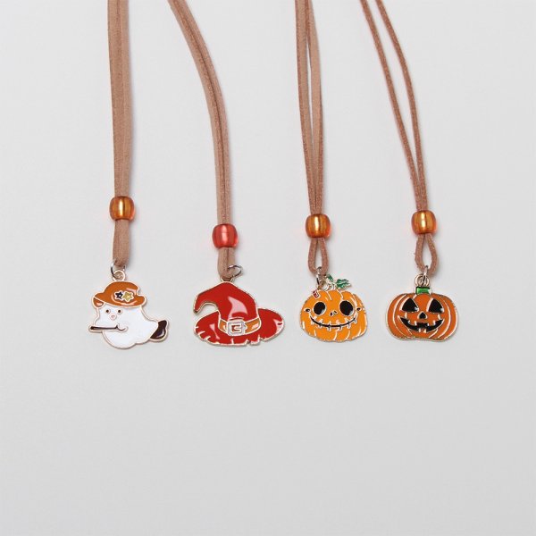 画像1: 8672　タイニーハロウィンネックレス　8入 (1)