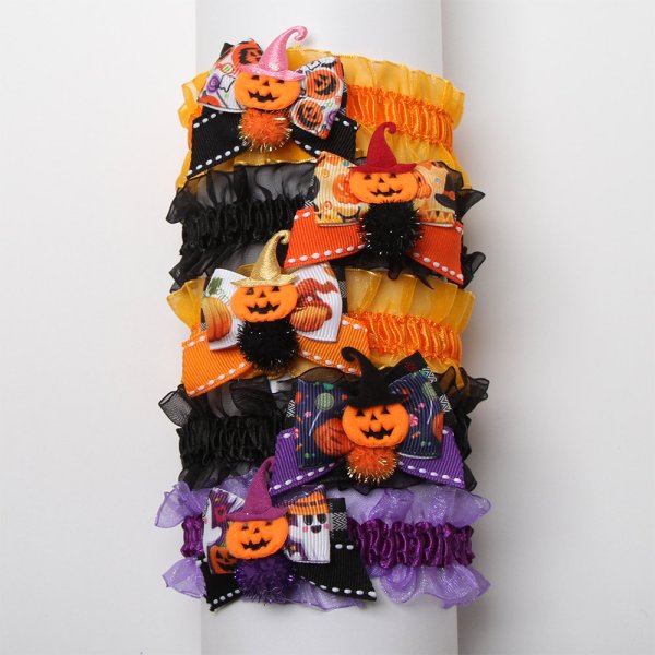 画像1: 8643　ハロウィンチョーカー（結ぶタイプ）8本セット (1)