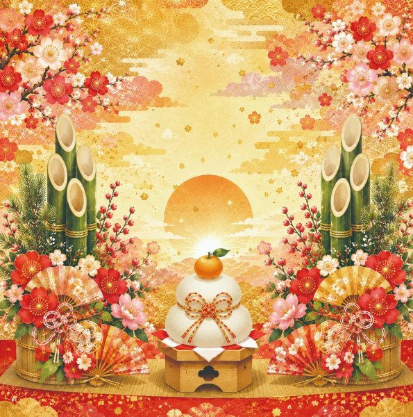 画像1: フォトグラフィーシート　お正月 (1)
